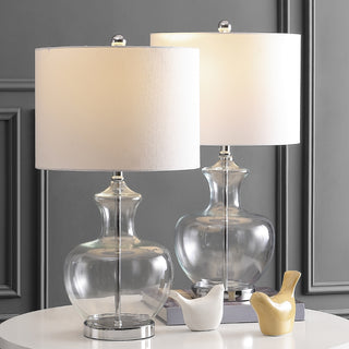 Safavieh Bilsor TBL4218A Clear / Chrome Lamp Room Scene On Feature