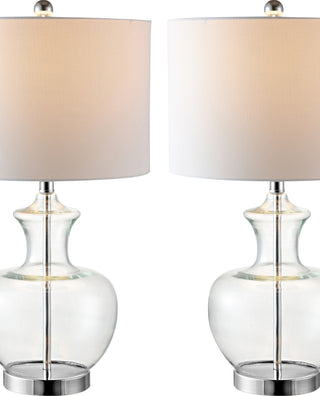 Safavieh Bilsor TBL4218A Clear / Chrome Lamp Main On