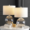 Safavieh Lonni TBL4219A Clear / Chrome Lamp Room Scene On Feature