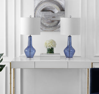 Safavieh Velor TBL4220B Blue Lamp Room Scene Off Feature