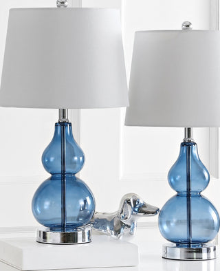 Safavieh Brisor TBL4222B Blue Lamp Room Scene Off Feature