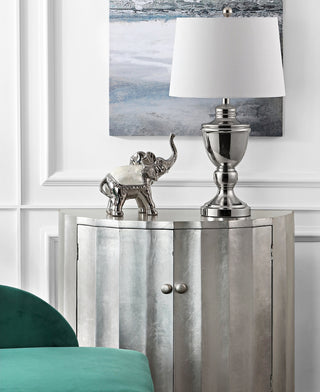 Safavieh Ressa TBL4225A Nickle Lamp Room Scene Off Feature