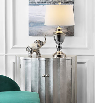 Safavieh Ressa TBL4225A Nickle Lamp Room Scene On Feature