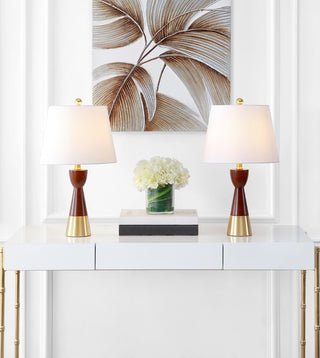 Safavieh Renni TBL4227A Brown / Gold Lamp Room Scene On Feature