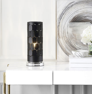 Safavieh Navo TBL4234A Black Lamp Room Scene On Feature