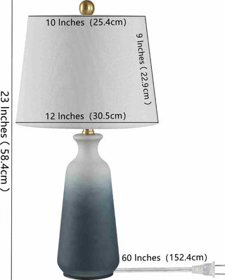 Safavieh Narem TBL4240A White / Blue Lamp main image