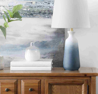 Safavieh Narem TBL4240A White / Blue Lamp Room Scene Off Feature