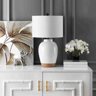 Safavieh Portcia TBL4242A Ivory Lamp Room Scene Off Feature