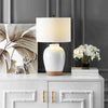 Safavieh Portcia TBL4242A Ivory Lamp Room Scene On Feature