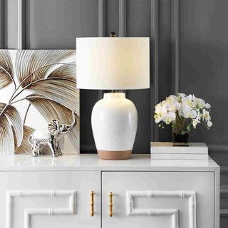 Safavieh Portcia TBL4242A Ivory Lamp Room Scene On Feature