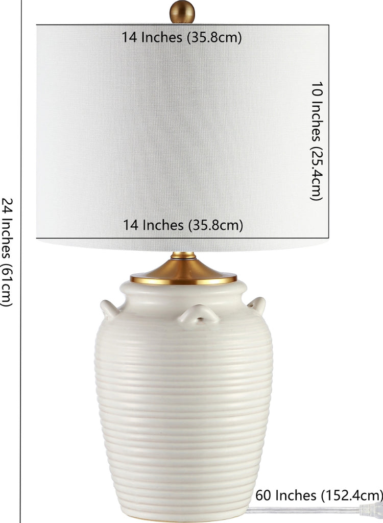 Safavieh Lener TBL4243A Ivory Lamp main image