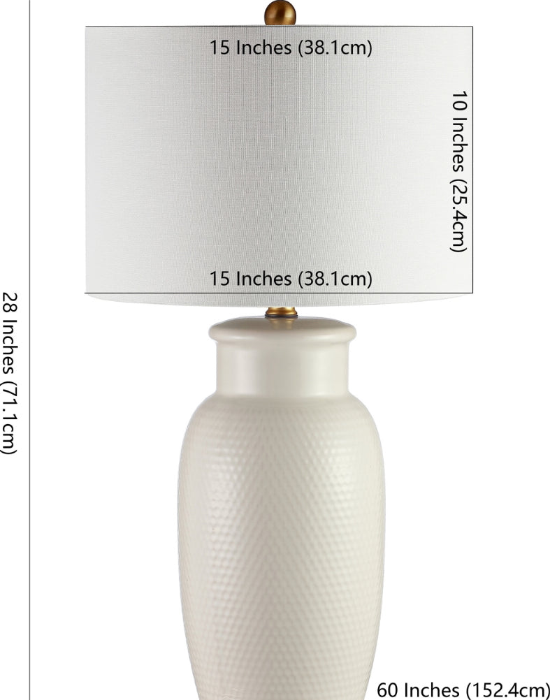 Safavieh Norsi TBL4245A Ivory Lamp main image