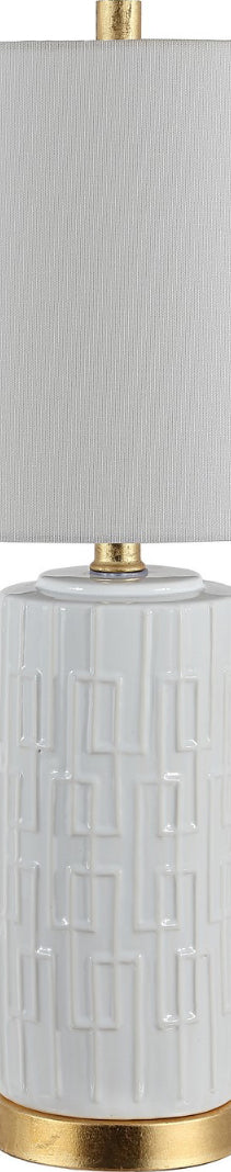 Safavieh Pehonix TBL4249A White / Gold Lamp Main Off