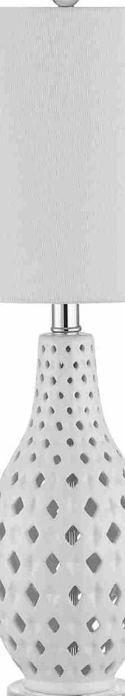 Safavieh Harlem TBL4250B White Lamp Main Off