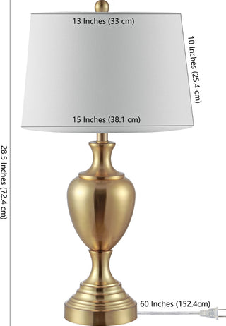Safavieh Poppy TBL4251B Brass Lamp main image