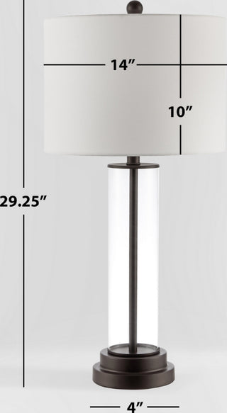 Safavieh Cassian TBL4253B Clear / Bronze Lamp main image
