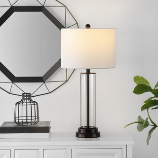 Safavieh Cassian TBL4253B Clear / Bronze Lamp Room Scene On Feature