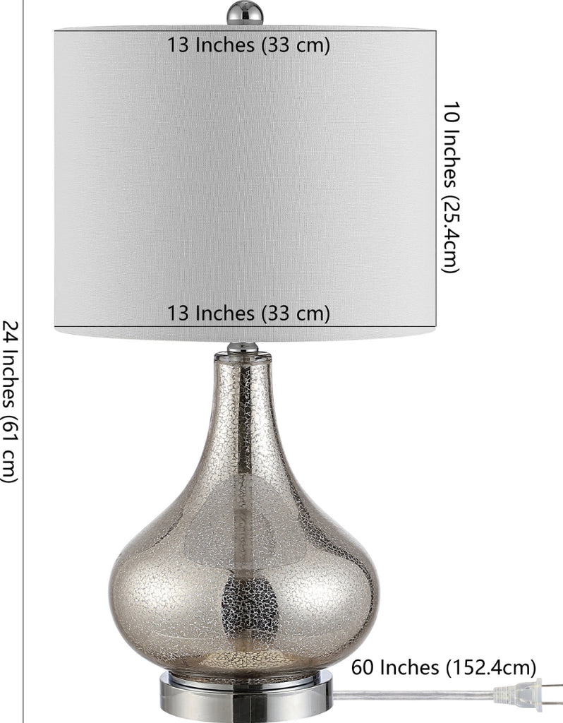 Safavieh Brooks TBL4254A Silver Lamp main image