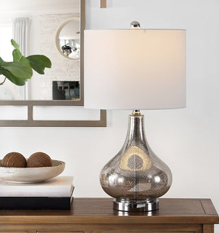 Safavieh Brooks TBL4254A Silver Lamp Room Scene On Feature