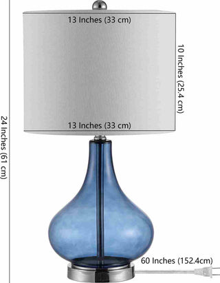 Safavieh Brooks TBL4254B Blue Lamp main image