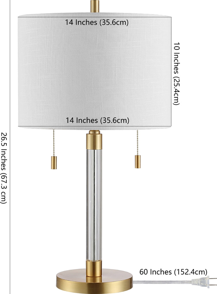 Safavieh Bixby TBL4265A Brass Lamp main image
