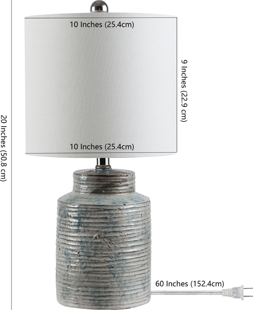 Safavieh Boris TBL4268A Blue Green Lamp main image