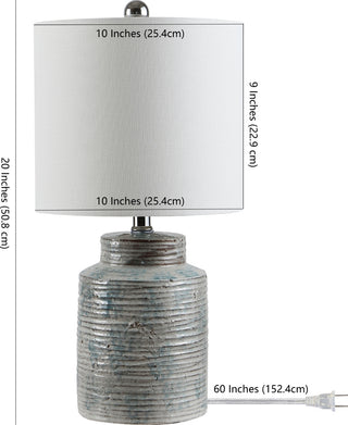 Safavieh Boris TBL4268A Blue Green Lamp main image