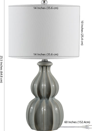 Safavieh Wade TBL4274A Grey Lamp main image