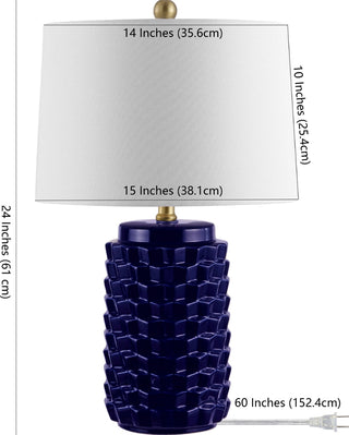 Safavieh Weldon TBL4275A Navy Lamp main image