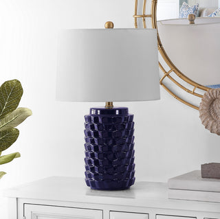 Safavieh Weldon TBL4275A Navy Lamp Room Scene Off Feature