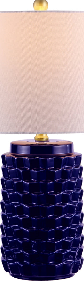 Safavieh Weldon TBL4275A Navy Lamp Main On