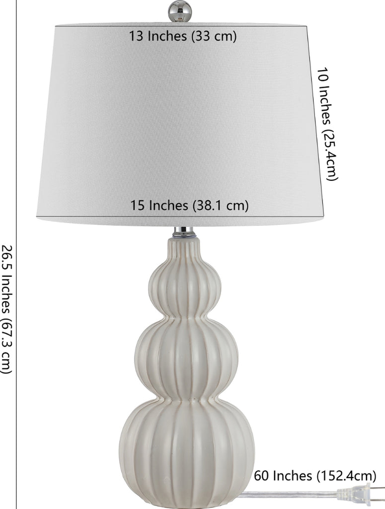 Safavieh Corina TBL4277B White Lamp main image