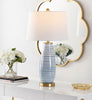 Safavieh Eliana TBL4278A Blue Lamp Room Scene On Feature