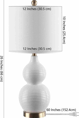 Safavieh Emery TBL4281A Ivory Lamp main image