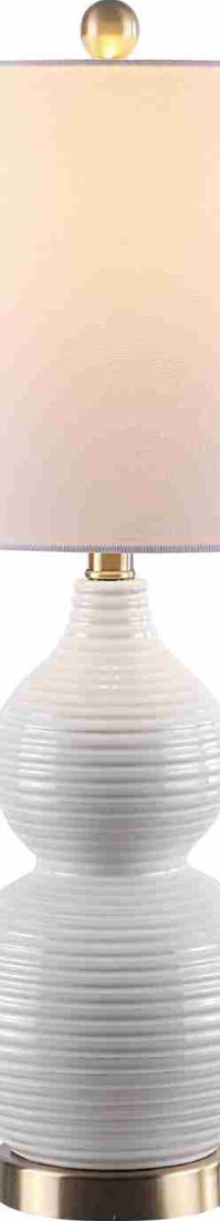 Safavieh Emery TBL4281A Ivory Lamp Main On