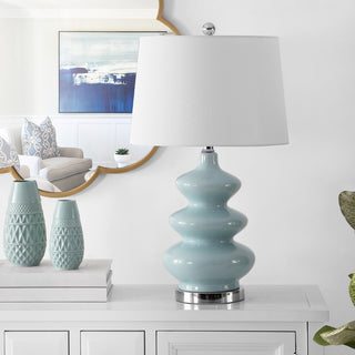 Safavieh Brielle TBL4282A Blue Lamp Room Scene Off Feature