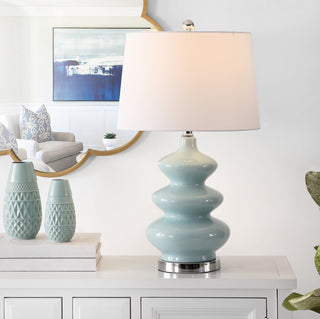 Safavieh Brielle TBL4282A Blue Lamp Room Scene On Feature