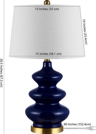 Safavieh Brielle TBL4282B Navy Lamp main image