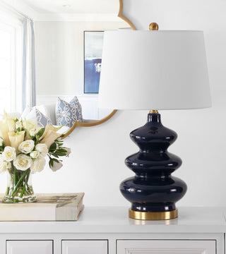 Safavieh Brielle TBL4282B Navy Lamp Room Scene Off Feature