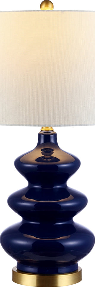 Safavieh Brielle TBL4282B Navy Lamp Main On