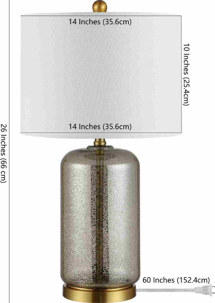Safavieh Novah TBL4283A Silver Lamp main image