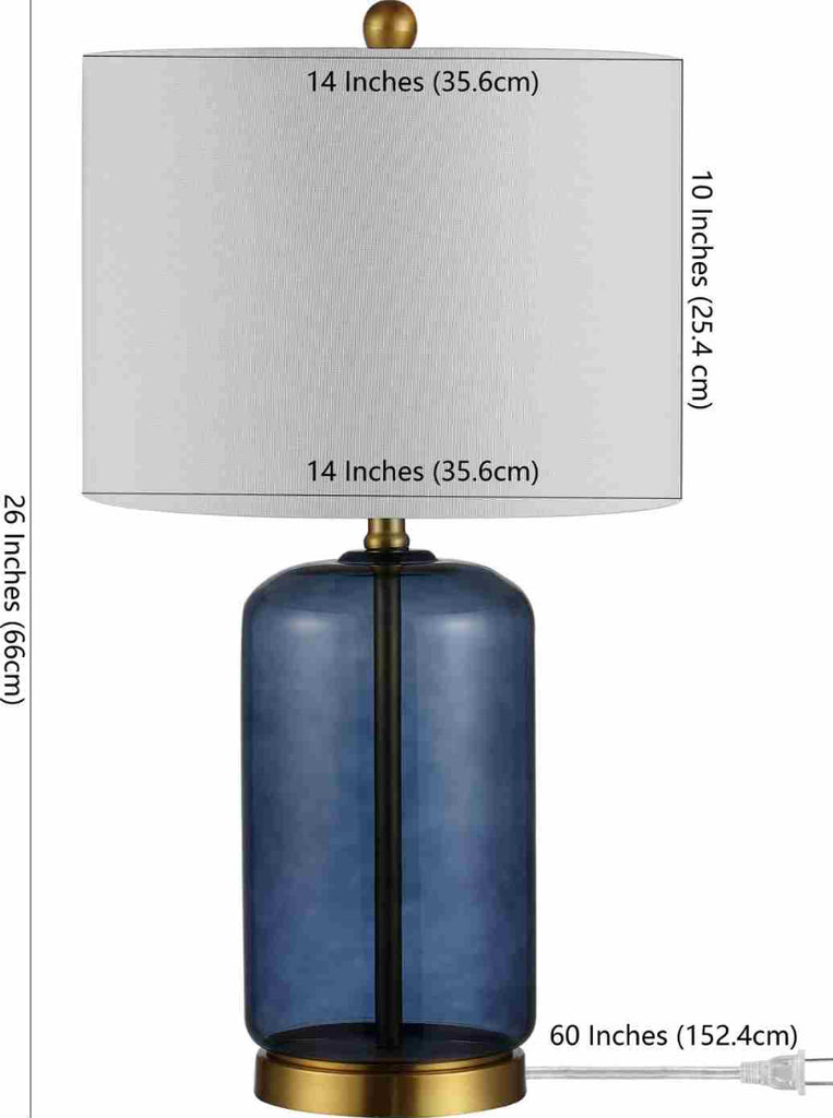Safavieh Novah TBL4283B Blue Lamp main image