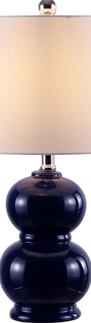 Safavieh Everlee TBL4286A Navy Lamp Main On