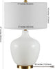 Safavieh Eugenie TBL4289A Antique White Lamp main image