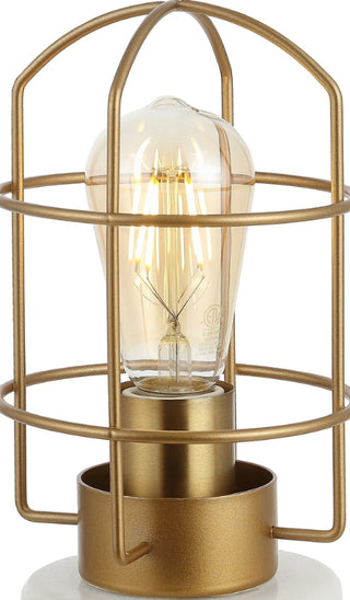 Safavieh Sadaf TBL4292A Brass / White Lamp Main On