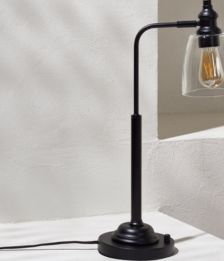 Safavieh Rino TBL4294A Black Lamp Room Scene Off Feature