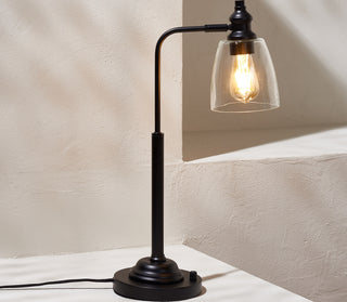 Safavieh Rino TBL4294A Black Lamp Room Scene On Feature