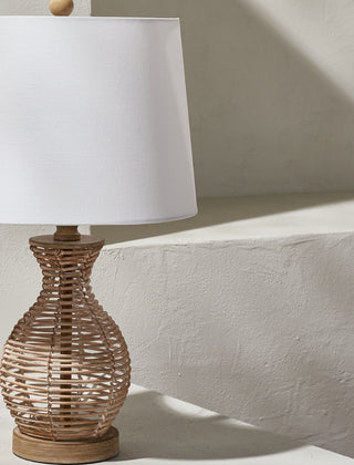 Safavieh Flora TBL4295A Natural Lamp Room Scene Off Feature