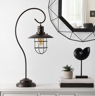 Safavieh Nora TBL4296A Black Lamp Room Scene Off Feature
