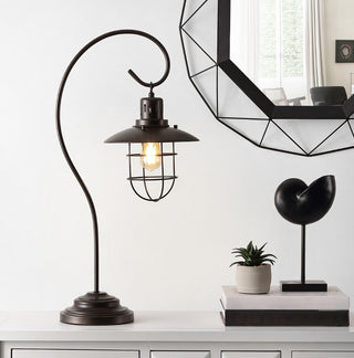 Safavieh Nora TBL4296A Black Lamp Room Scene On Feature